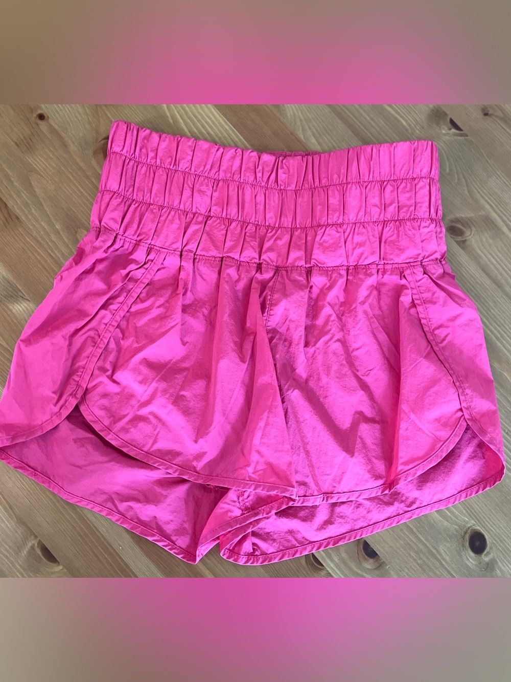 GB pink running shorts small